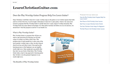 Desktop Screenshot of learnchristianguitar.com