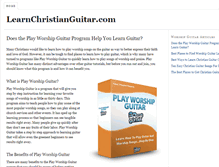 Tablet Screenshot of learnchristianguitar.com